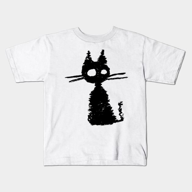 RiGatto il Magnifico - the perfect black cat Kids T-Shirt by LiveForever